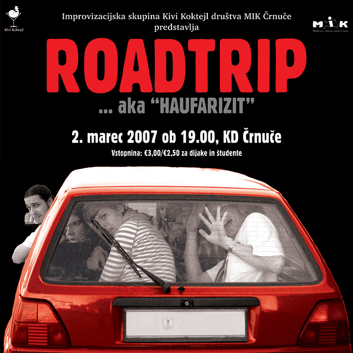 A poster for our Roadtrip production